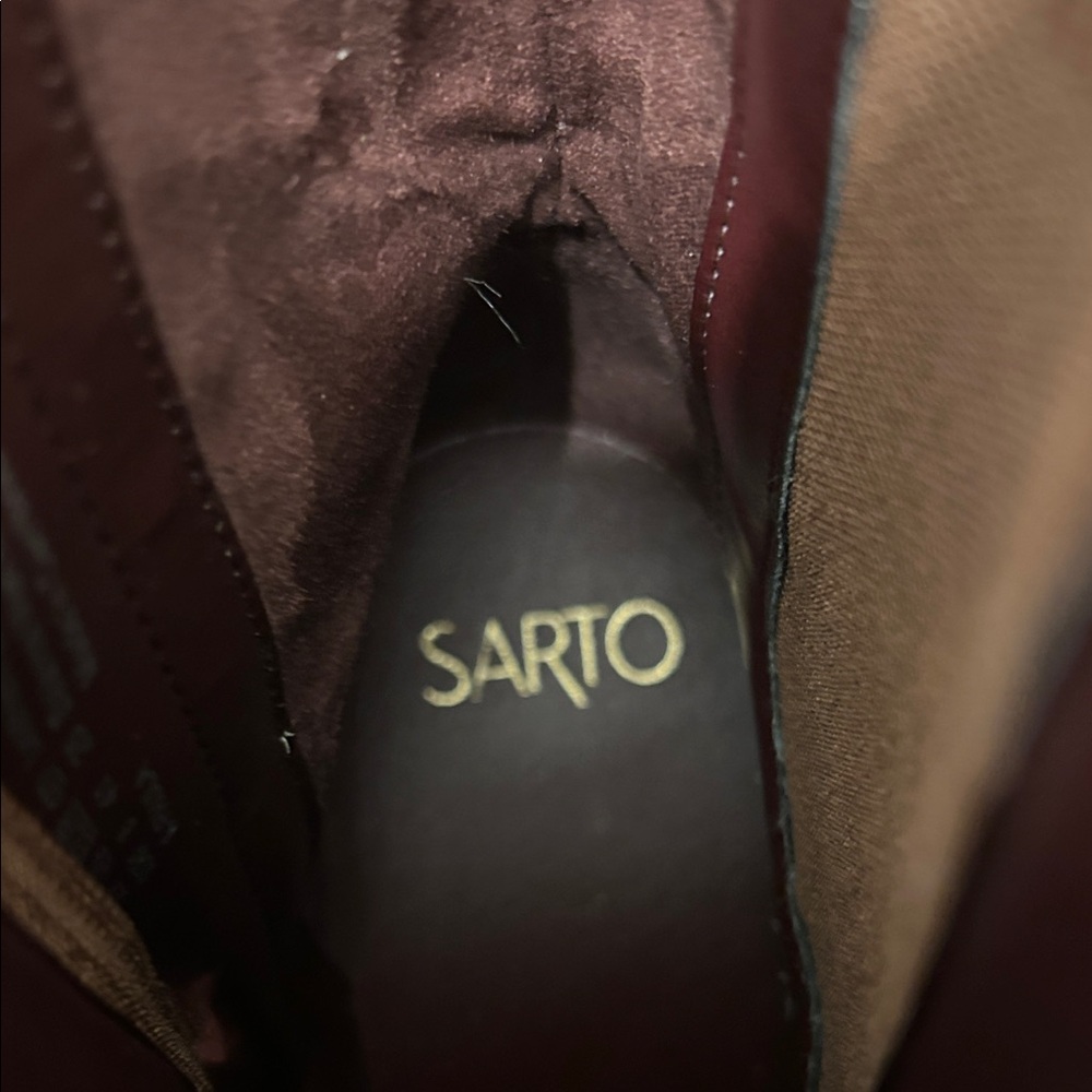 SARTO By Franco Sarto Brown Heeled Boots - Picture 5 of 9